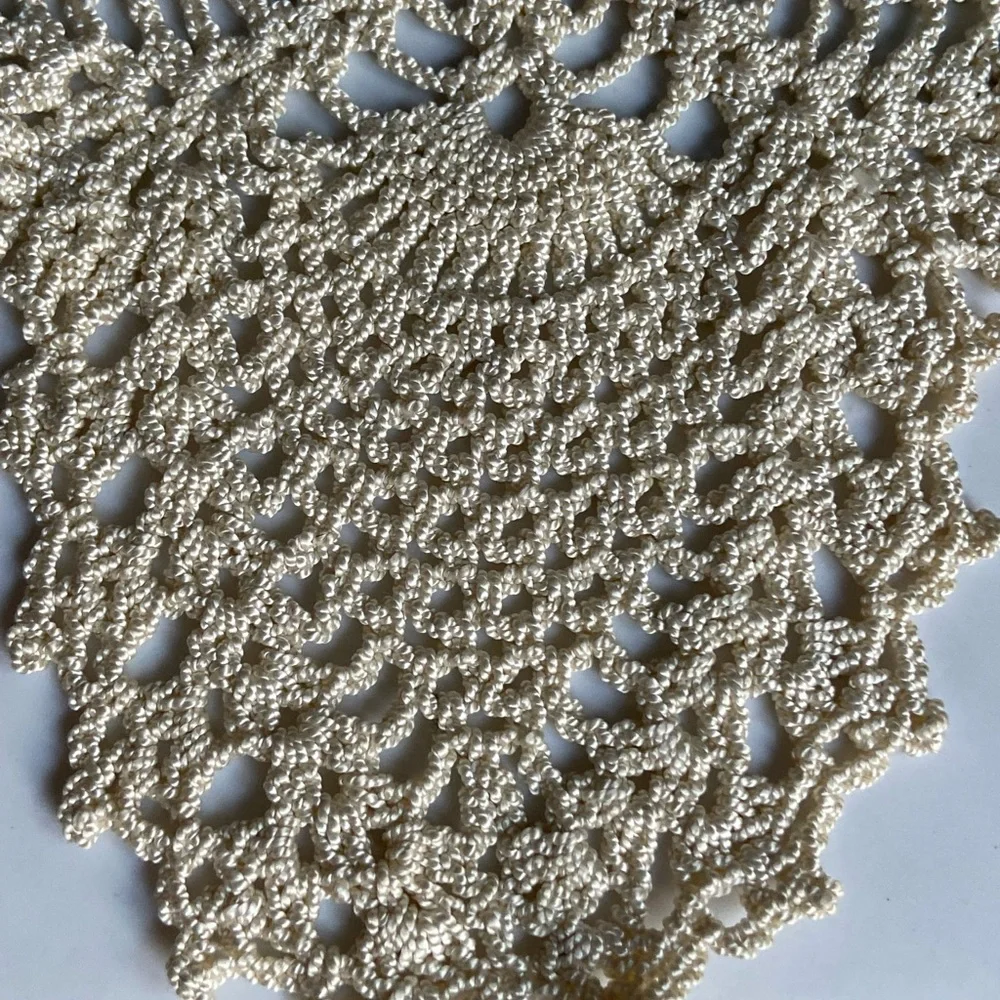 Hand Crochet Diamond Shaped Dresser Duster